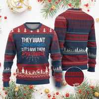 Funny They Want 1939 Germany Let's Give Them 1789 France Knitted Sweatshirt Political History - Wonder Print Shop