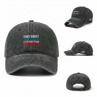 Funny They Want 1939 Germany Let's Give Them 1789 France Washed Cotton Baseball Cap Political History