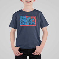 When Injustice Becomes Law Resistance Becomes Duty T Shirt For Kid Thomas Jefferson Quotes