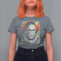 When Injustice Becomes Law Resistance Becomes Duty T Shirt For Women RBG Quote