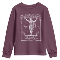We No Longer Have A Difference In Political Opinion Youth Sweatshirt Justice Political