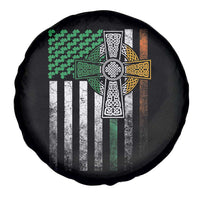 Irish Pride Spare Tire Cover American Flag Celtic Cross Shamrock St Patrick's Day