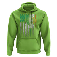 Irish Pride Hoodie American Flag Celtic Cross Shamrock St Patrick's Day