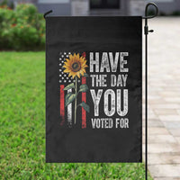Have The Day You Voted For Garden Flag Vintage American Flag Sunflower - Wonder Print Shop