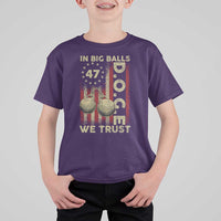 DOGE In Big Balls We Trust 2025 T Shirt For Kid Vintage Betsy Ross Flag