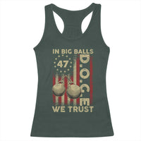 DOGE In Big Balls We Trust 2025 Racerback Tank Top Vintage Betsy Ross Flag