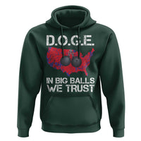DOGE In Big Balls We Trust 2025 Hoodie Vintage American Map