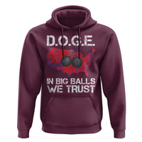 DOGE In Big Balls We Trust 2025 Hoodie Vintage American Map