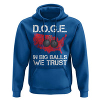 DOGE In Big Balls We Trust 2025 Hoodie Vintage American Map