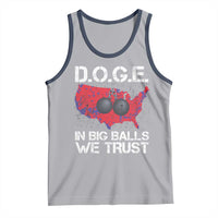 DOGE In Big Balls We Trust 2025 Tank Top Vintage American Map