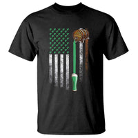 Funny St Patrick's Day Irish Beer Drinking T Shirt Vintage Irish American Flag