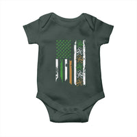 Funny Irish American Vintage Shamrock Flag Baby Onesie