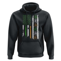 Funny Irish American Vintage Shamrock Flag Hoodie