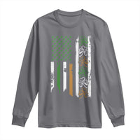 Funny Irish American Vintage Shamrock Flag Long Sleeve Shirt