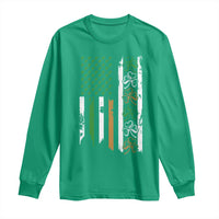 Funny Irish American Vintage Shamrock Flag Long Sleeve Shirt