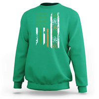 Funny Irish American Vintage Shamrock Flag Sweatshirt