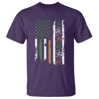 Funny Irish American Vintage Shamrock Flag T Shirt