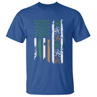 Funny Irish American Vintage Shamrock Flag T Shirt