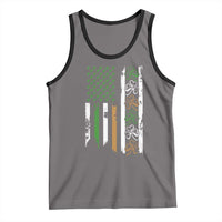 Funny Irish American Vintage Shamrock Flag Tank Top