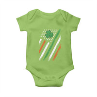 Funny Irish American Flag Shamrock Baby Onesie