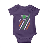 Funny Irish American Flag Shamrock Baby Onesie