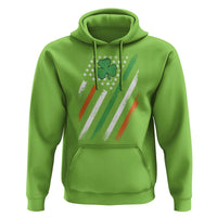 Funny Irish American Flag Shamrock Hoodie