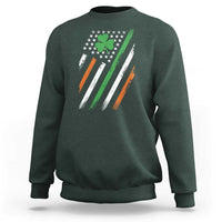 Funny Irish American Flag Shamrock Sweatshirt