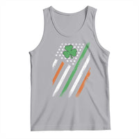 Funny Irish American Flag Shamrock Tank Top