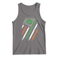 Funny Irish American Flag Shamrock Tank Top