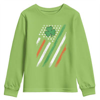Funny Irish American Flag Shamrock Youth Sweatshirt