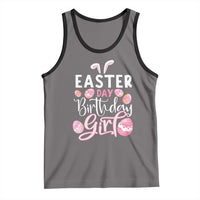 Funny Easter Day Birthday Girl Tank Top Born On Easter Day Eggs