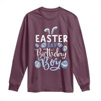 Funny Easter Day Birthday Boy Long Sleeve Shirt Born On Easter Day Eggs