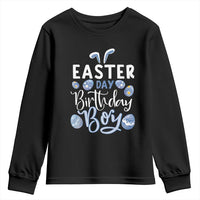 Funny Easter Day Birthday Boy Youth Sweatshirt Born On Easter Day Eggs
