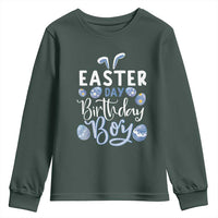 Funny Easter Day Birthday Boy Youth Sweatshirt Born On Easter Day Eggs