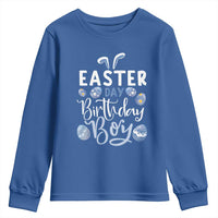 Funny Easter Day Birthday Boy Youth Sweatshirt Born On Easter Day Eggs