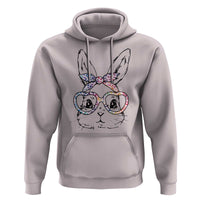 Easter Day Bunny Rabbit Face Tie Dye Glasses Hoodie