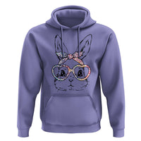 Easter Day Bunny Rabbit Face Tie Dye Glasses Hoodie