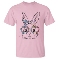 Easter Day Bunny Rabbit Face Tie Dye Glasses T Shirt