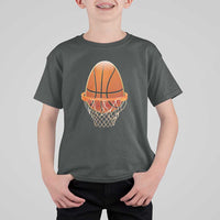 Funny Easter Egg Basketball Sport Lover T Shirt For Kid