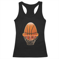 Funny Easter Egg Basketball Sport Lover Racerback Tank Top