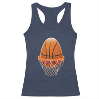 Funny Easter Egg Basketball Sport Lover Racerback Tank Top
