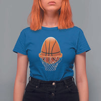Funny Easter Egg Basketball Sport Lover T Shirt For Women