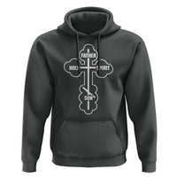 Russian Greek Byzantine Golden Orthodox Cross Father Son Holy Spirit Hoodie