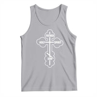 Russian Greek Byzantine Golden Orthodox Cross Father Son Holy Spirit Tank Top