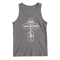 Russian Greek Byzantine Golden Orthodox Cross Father Son Holy Spirit Tank Top