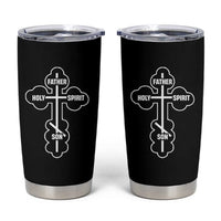 Russian Greek Byzantine Golden Orthodox Cross Father Son Holy Spirit Tumbler Cup