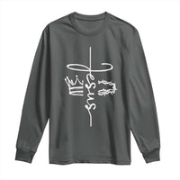 Jesus Christian Lord & Savior Crown of Thorns Long Sleeve Shirt