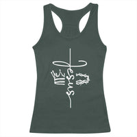 Jesus Christian Lord & Savior Crown of Thorns Racerback Tank Top