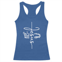 Jesus Christian Lord & Savior Crown of Thorns Racerback Tank Top