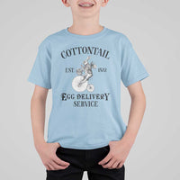 Funny Easter Day Cottontail Egg Delivery Service T Shirt For Kid Bunny Rabbit